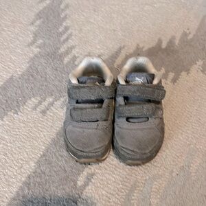 Puma grey velcro strap toddlers shoes size 4C